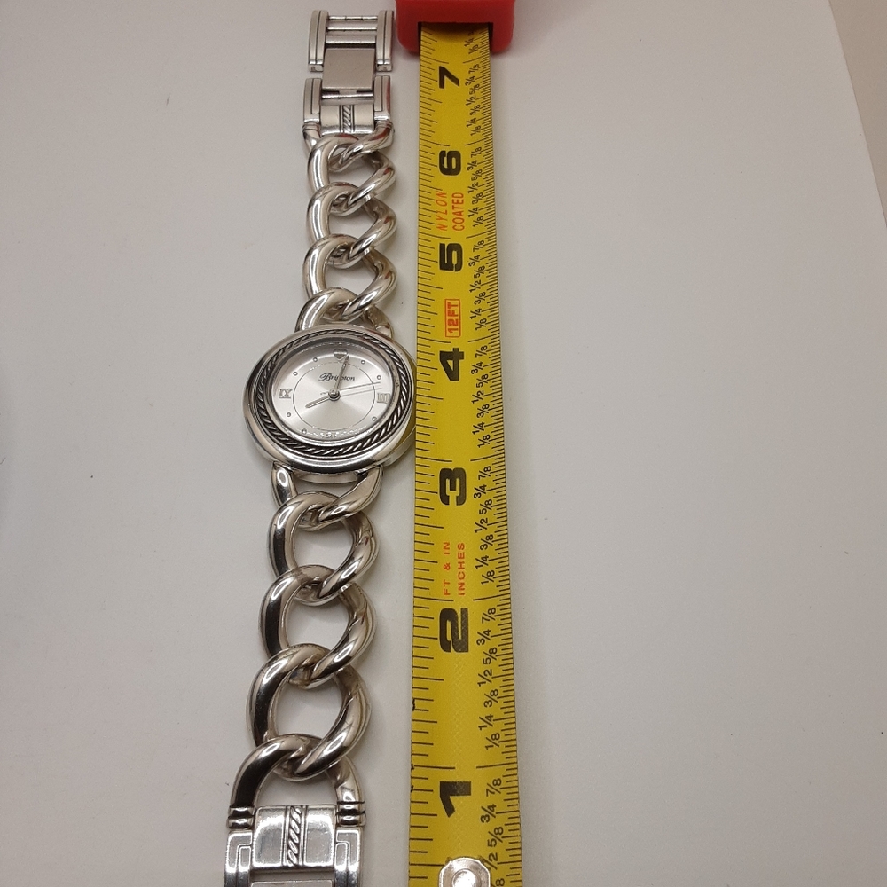 Brighton Modena Silver-plated Watch New Battery - Excellent Used Condition - Picture 7 of 12